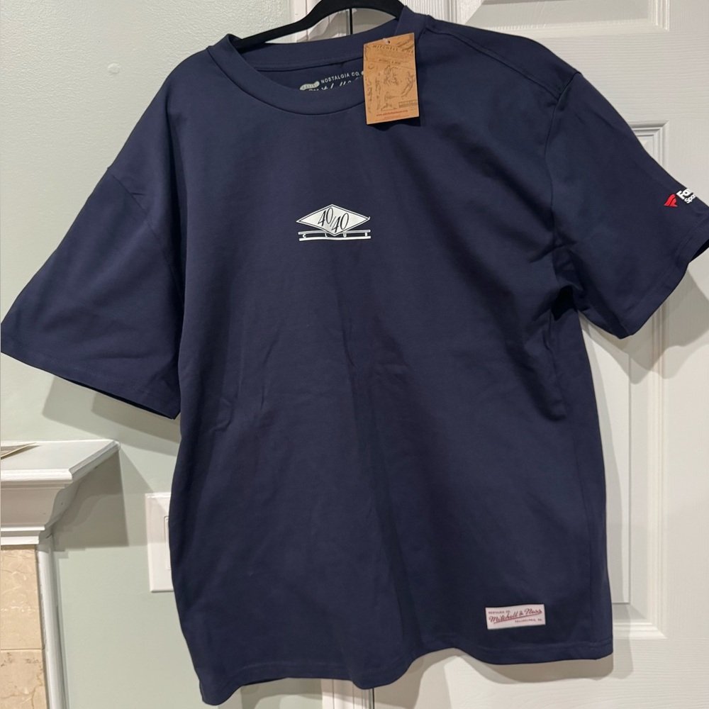 Mitchell & Ness 40/40 club Navy Blue Short Sleeve Tee